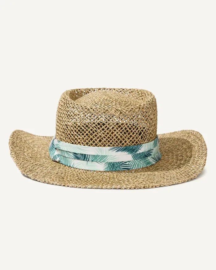 Tommy Bahama Hats and Caps Seagrass Gambler Hat Palm 8211 Men