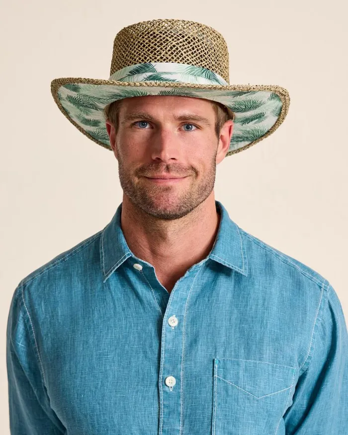 Tommy Bahama Hats and Caps Seagrass Gambler Hat Palm 8211 Men Tommy Bahama Hats and Caps Seagrass Gambler Hat Palm 8211 Men
