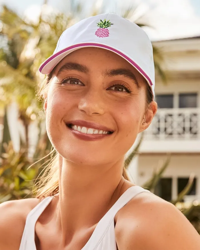 Tommy Bahama Hats and Caps The Bimini Pineapple Cap White 8211 Women