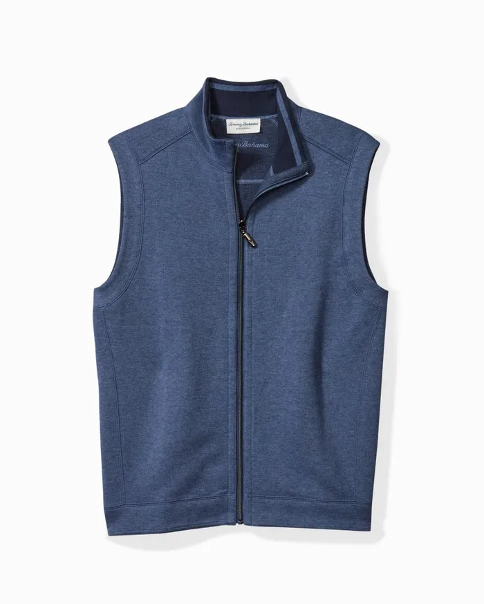 Tommy Bahama Jackets and Outerwear Flip Coast Reversible Vest Blue Note Heather 8211 Men