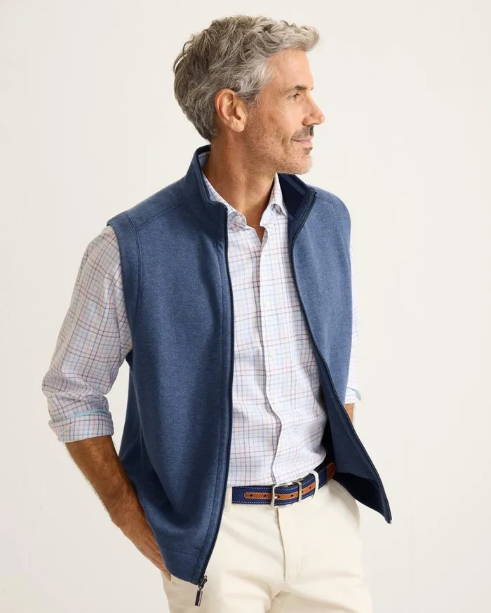 Tommy Bahama Jackets and Outerwear Flip Coast Reversible Vest Blue Note Heather 8211 Men Tommy Bahama Jackets and Outerwear Flip Coast Reversible Vest Blue Note Heather 8211 Men