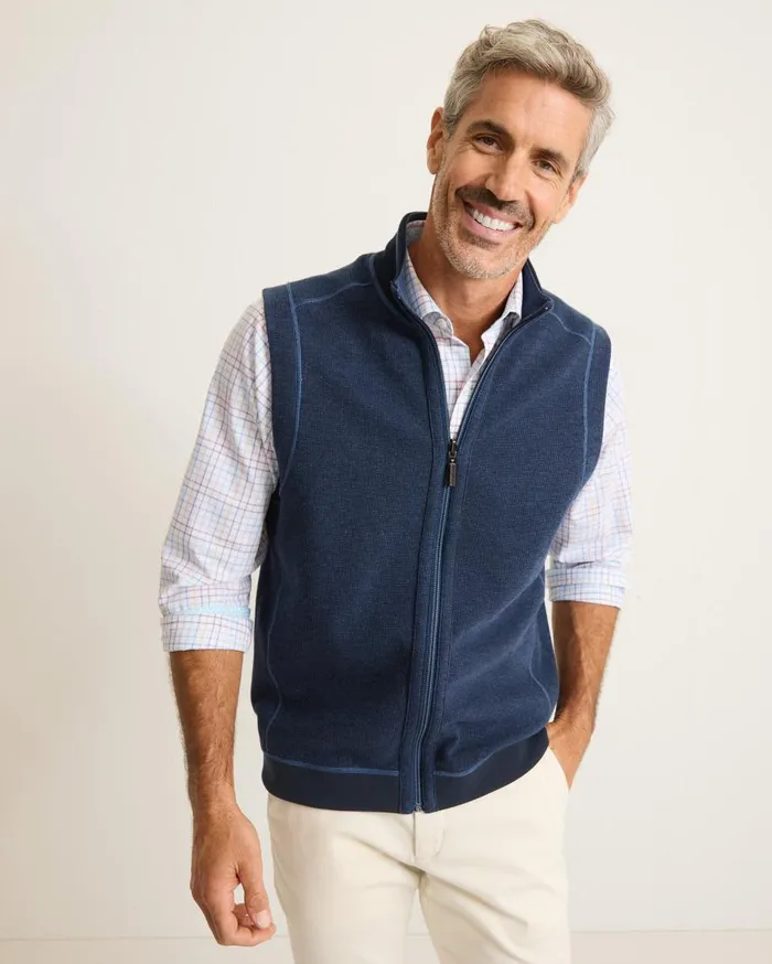 Tommy Bahama Jackets and Outerwear Flip Coast Reversible Vest Blue Note Heather 8211 Men Tommy Bahama Jackets and Outerwear Flip Coast Reversible Vest Blue Note Heather 8211 Men
