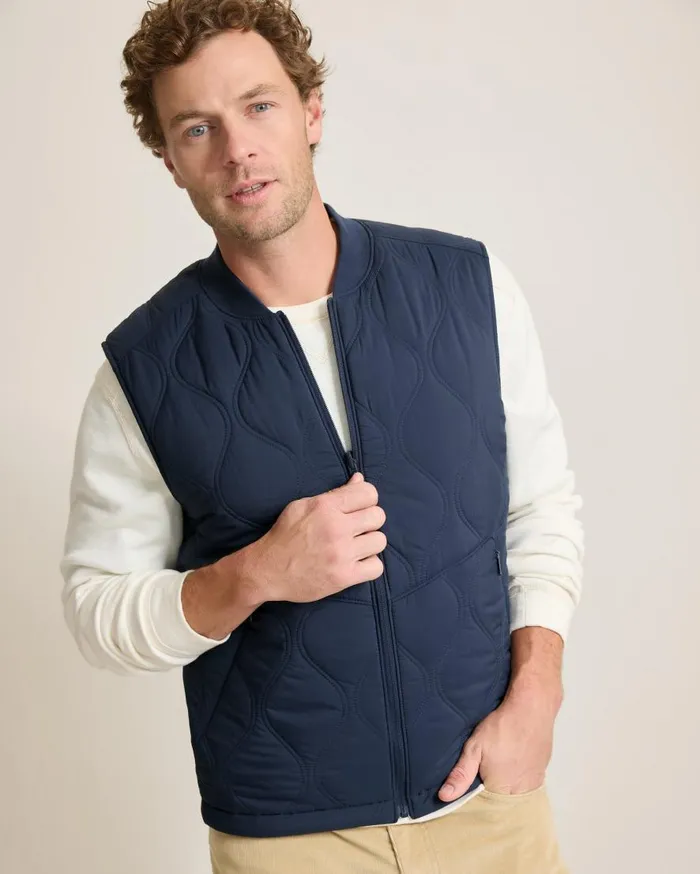 Tommy Bahama Jackets and Outerwear Fresno Flip Reversible Vest Ocean Deep 8211 Men
