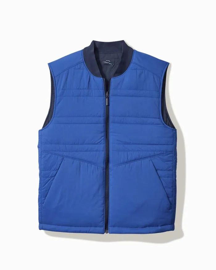 Tommy Bahama Jackets and Outerwear Fresno Flip Reversible Vest Ocean Deep 8211 Men