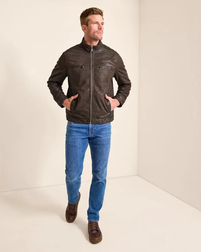 Tommy Bahama Jackets and Outerwear Highland Rocker Leather Jacket Dark Brown 8211 Men Tommy Bahama Jackets and Outerwear Highland Rocker Leather Jacket Dark Brown 8211 Men