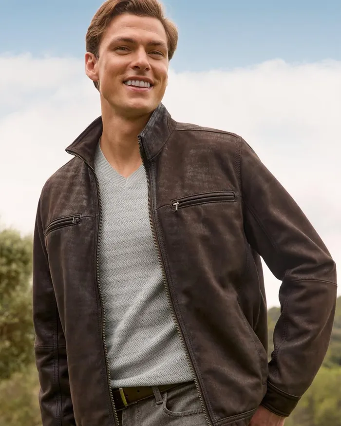 Tommy Bahama Jackets and Outerwear Highland Rocker Leather Jacket Dark Brown 8211 Men Tommy Bahama Jackets and Outerwear Highland Rocker Leather Jacket Dark Brown 8211 Men