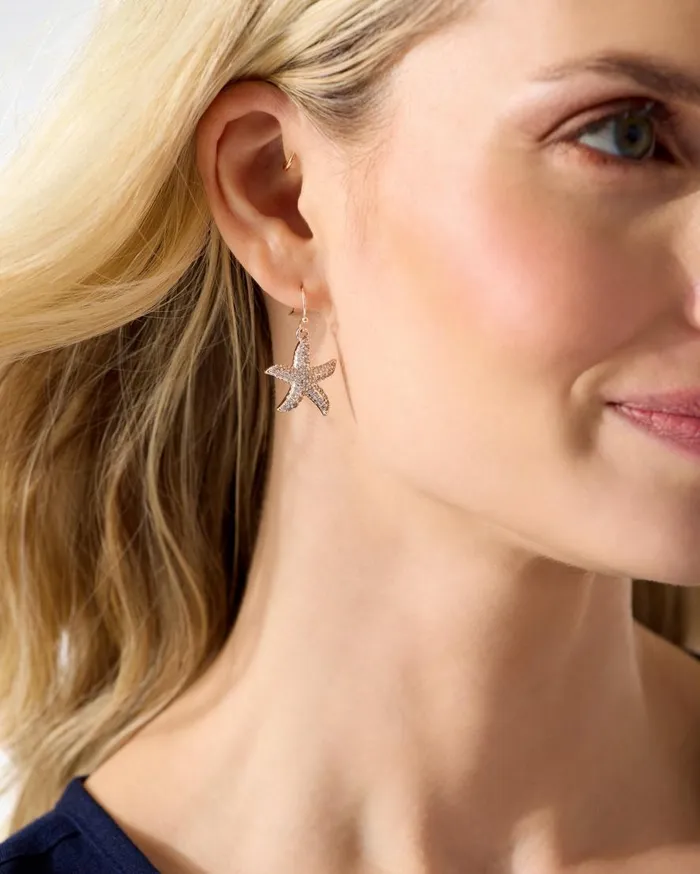Tommy Bahama Jewelry Island Essence Rose Gold Starfish Drop Earrings Rose Gold 8211 Women