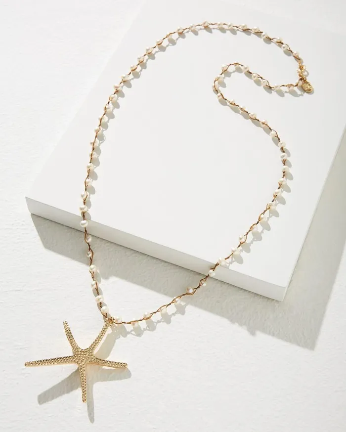 Tommy Bahama Jewelry Island Essence Starfish Pendant Necklace Gold 8211 Women