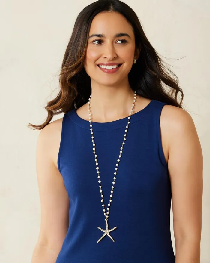 Tommy Bahama Jewelry Island Essence Starfish Pendant Necklace Gold 8211 Women