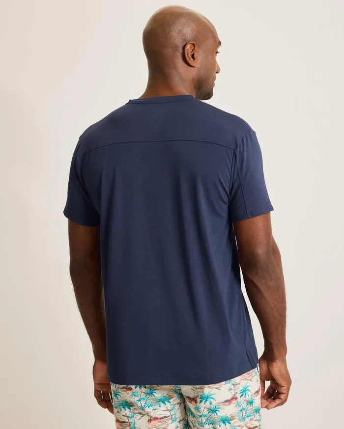 Tommy Bahama Loungewear and Pajamas Jersey ShortSleeve Henley Peacoat Navy 8211 Men Tommy Bahama Loungewear and Pajamas Jersey ShortSleeve Henley Peacoat Navy 8211 Men