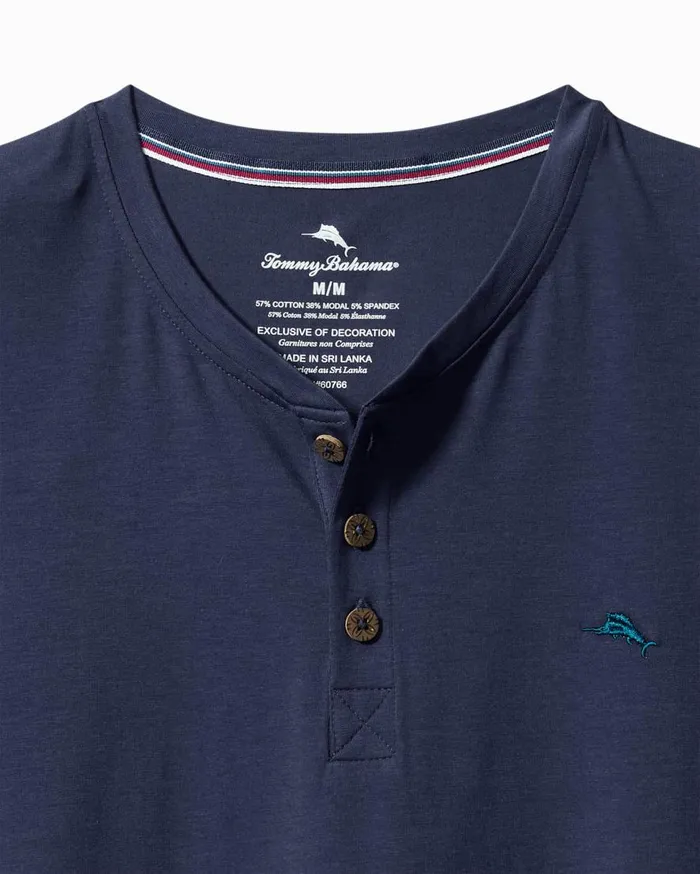 Tommy Bahama Loungewear and Pajamas Jersey ShortSleeve Henley Peacoat Navy 8211 Men Tommy Bahama Loungewear and Pajamas Jersey ShortSleeve Henley Peacoat Navy 8211 Men