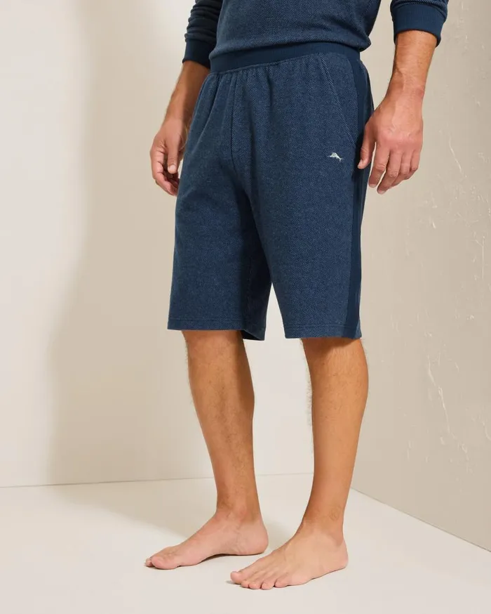 Tommy Bahama Loungewear and Pajamas Textured Twill Stripe Pajama Shorts Dark Moonlight 8211 Men