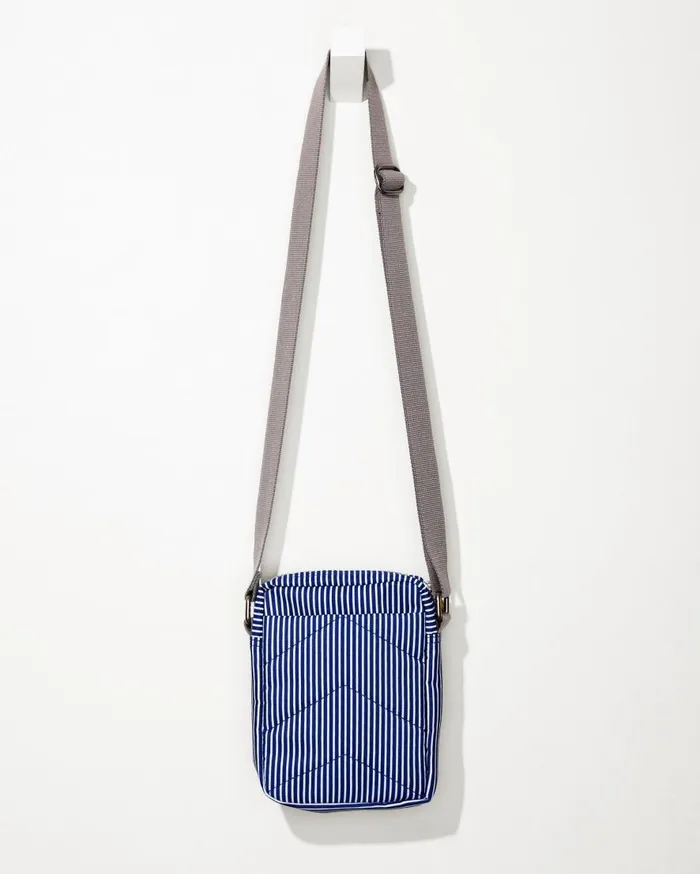 Tommy Bahama Luggage and Travel Bond Hickory Stripe Canvas Crossbody Hickory Stripe 8211 Beach and HomeMenWomen Tommy Bahama Luggage and Travel Bond Hickory Stripe Canvas Crossbody Hickory Stripe 8211 Beach and HomeMenWomen