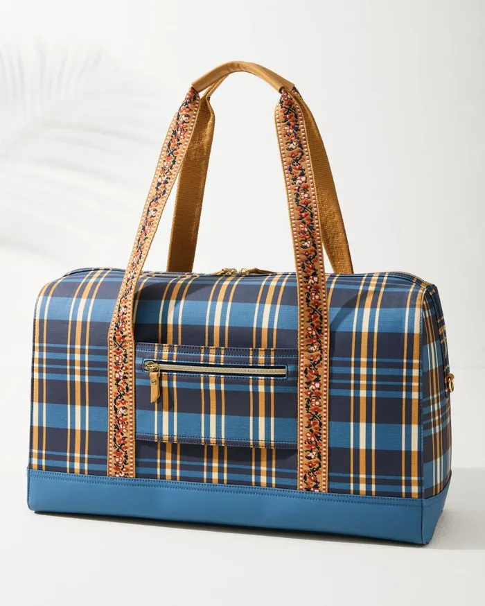 Tommy Bahama Luggage and Travel Kalalanta Duffel Bag Navy Plaid 8211 WomenBeach and Home Tommy Bahama Luggage and Travel Kalalanta Duffel Bag Navy Plaid 8211 WomenBeach and Home