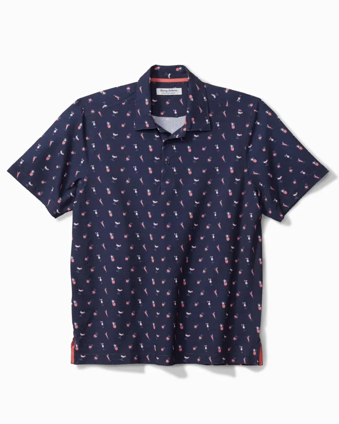 Tommy Bahama Shirts Bahama Coast Island Elixirs IslandZone Polo Ocean Deep 8211 Men
