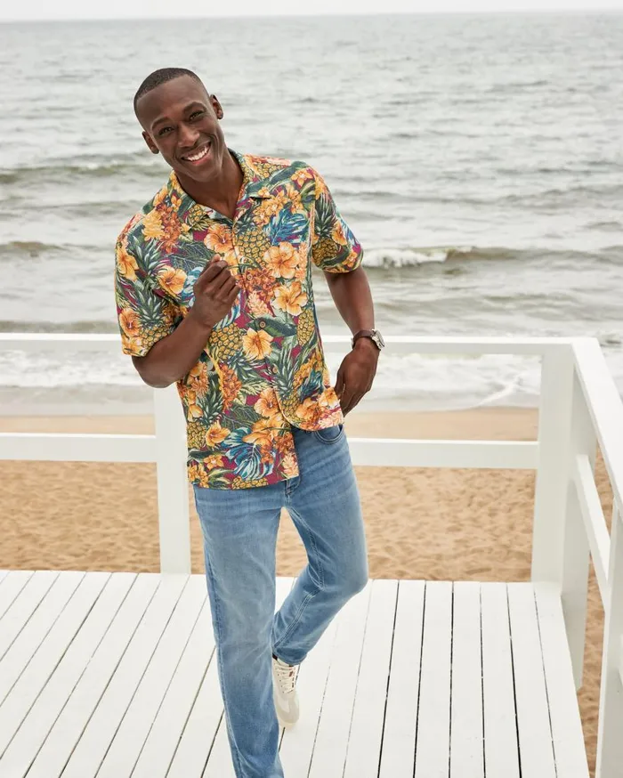 Tommy Bahama Shirts Coconut Point Sunset Canopy IslandZone Camp Shirt Dark Sangria 8211 Men