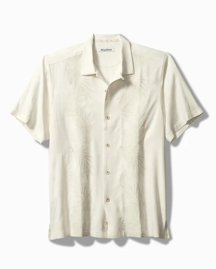 Tommy Bahama Shirts Del Palms Embroidered Silk Camp Shirt Continental 8211 Men