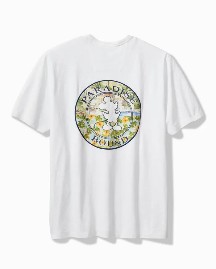 Tommy Bahama Shirts Disney Paradise Bound ShortSleeve Lux TShirt White 8211 Men