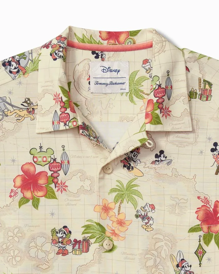 Tommy Bahama Shirts Disney Veracruz Cay Huladay Adventure Camp Shirt Bleached Sand 8211 Men