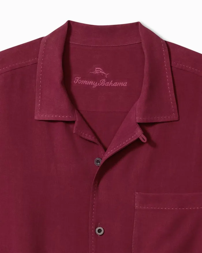 Tommy Bahama Shirts Hawaiian Herringbone Camp Shirt Rhododendron 8211 Men Tommy Bahama Shirts Hawaiian Herringbone Camp Shirt Rhododendron 8211 Men