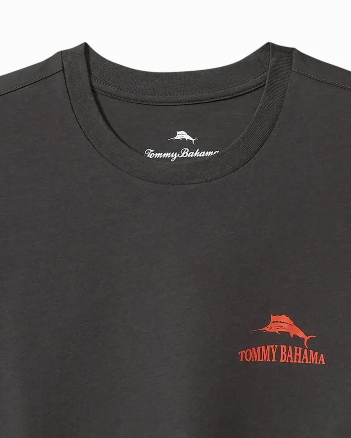 Tommy Bahama Shirts Hazy Conditions Graphic TShirt Coal 8211 Men