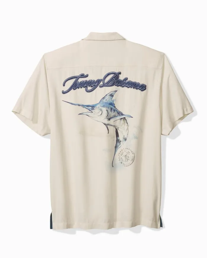 Tommy Bahama Shirts Marlin Paradise Silk Camp Shirt Continental 8211 Men