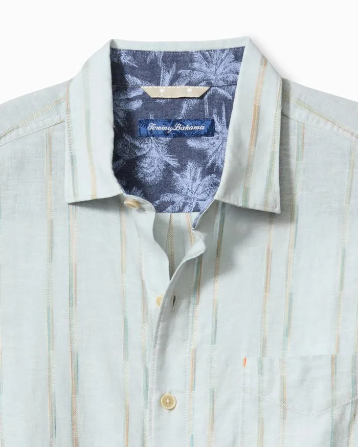 Tommy Bahama Shirts Sonora Stripe LinenBlend ShortSleeve Shirt Dew Drop 8211 Men Tommy Bahama Shirts Sonora Stripe LinenBlend ShortSleeve Shirt Dew Drop 8211 Men