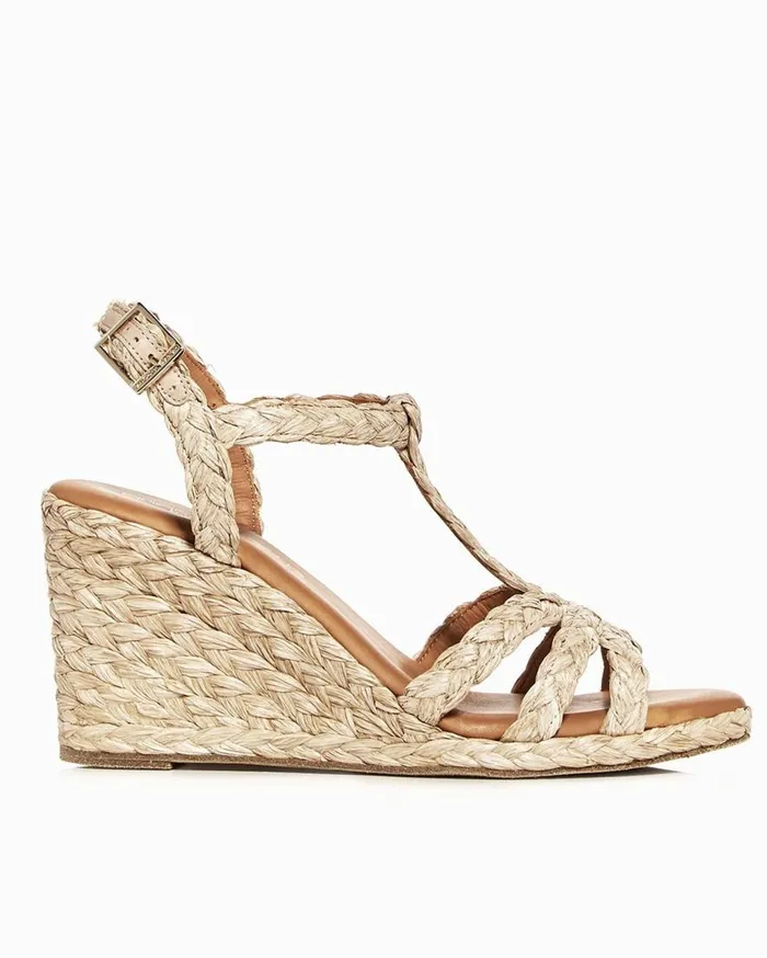 Tommy Bahama Shoes and Sandals Andr Assous Madina Raffia Wedges Beige 8211 Women