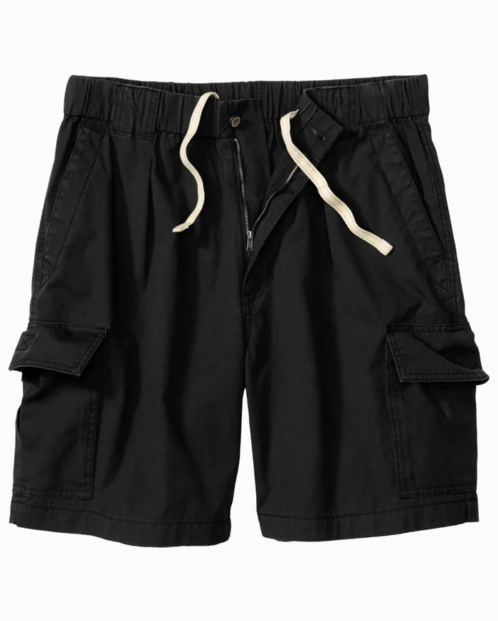 Tommy Bahama Shorts Bahama Survivor 8inch ElasticWaist Shorts Black 8211 Men