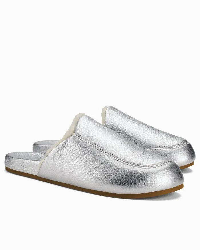 Tommy Bahama Sleepwear OluKai Knea Slippers Silver 8211 Women Tommy Bahama Sleepwear OluKai Knea Slippers Silver 8211 Women