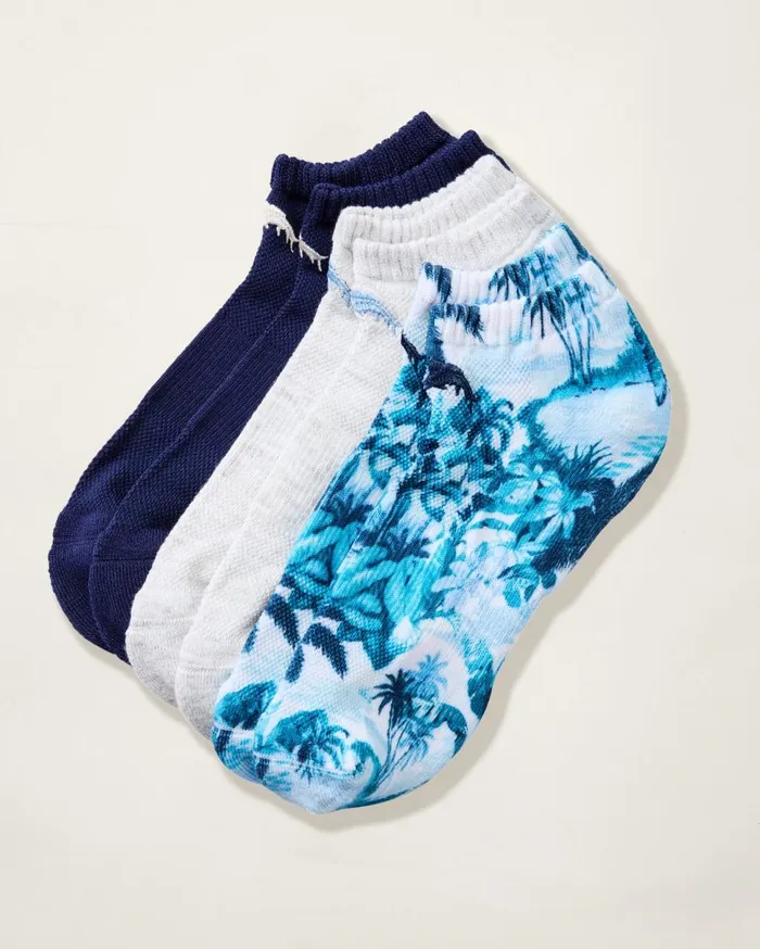 Tommy Bahama Socks IslandZone Performance Athletic Socks 3 Pack Assorted 8211 Men