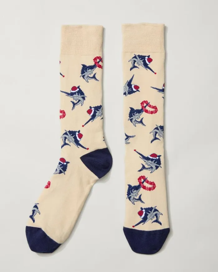Tommy Bahama Socks Merry Marlins Socks Stone 8211 Men