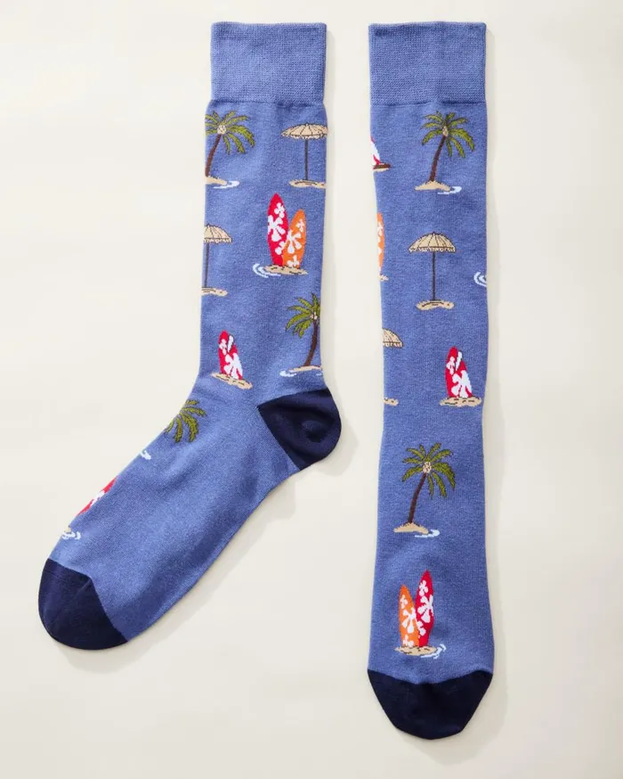 Tommy Bahama Socks Shore Thing Socks Shell Grey 8211 Men