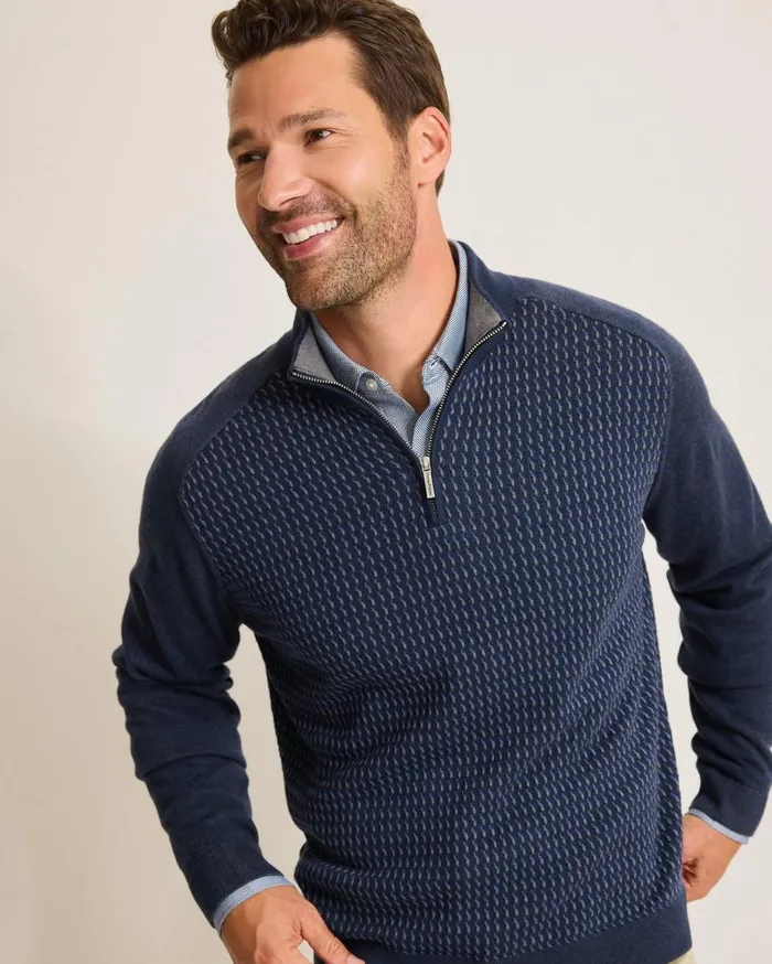 Tommy Bahama Sweaters Coastal Shores HalfZip Sweater Navy 8211 Men Tommy Bahama Sweaters Coastal Shores HalfZip Sweater Navy 8211 Men