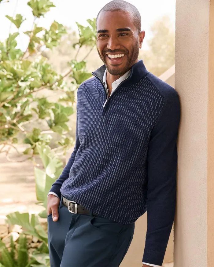 Tommy Bahama Sweaters Coastal Shores HalfZip Sweater Navy 8211 Men Tommy Bahama Sweaters Coastal Shores HalfZip Sweater Navy 8211 Men