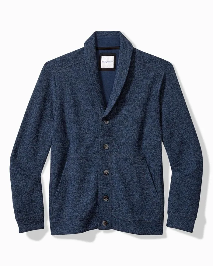 Tommy Bahama Sweaters Granite Bay Cardigan Blue Note 8211 Men