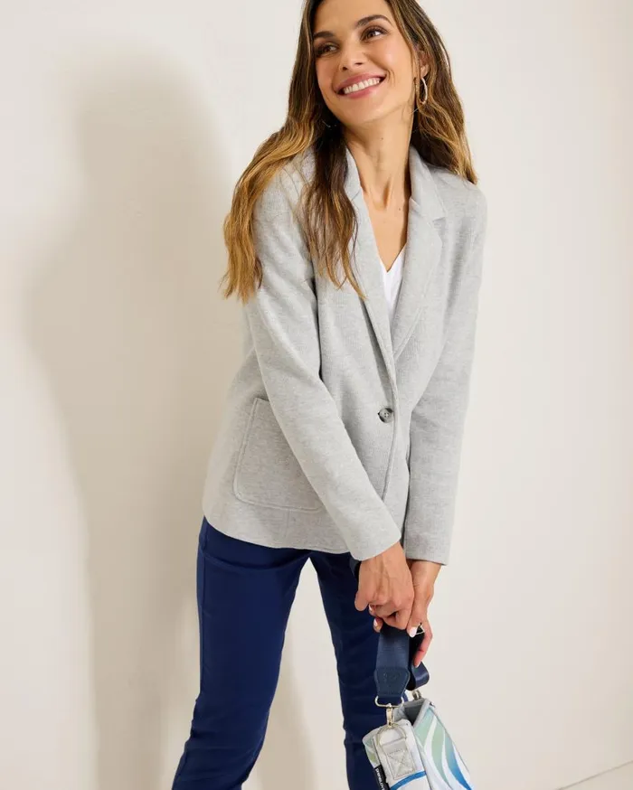 Tommy Bahama Sweatshirts Aruba Casual Blazer Summer Grey Hthr 8211 Women Tommy Bahama Sweatshirts Aruba Casual Blazer Summer Grey Hthr 8211 Women