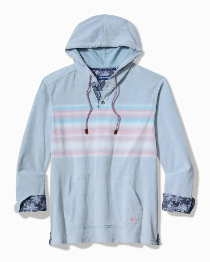 Tommy Bahama Sweatshirts Coastline Cord Stretch Breeze Baja Hoodie Norse Blue 8211 Men
