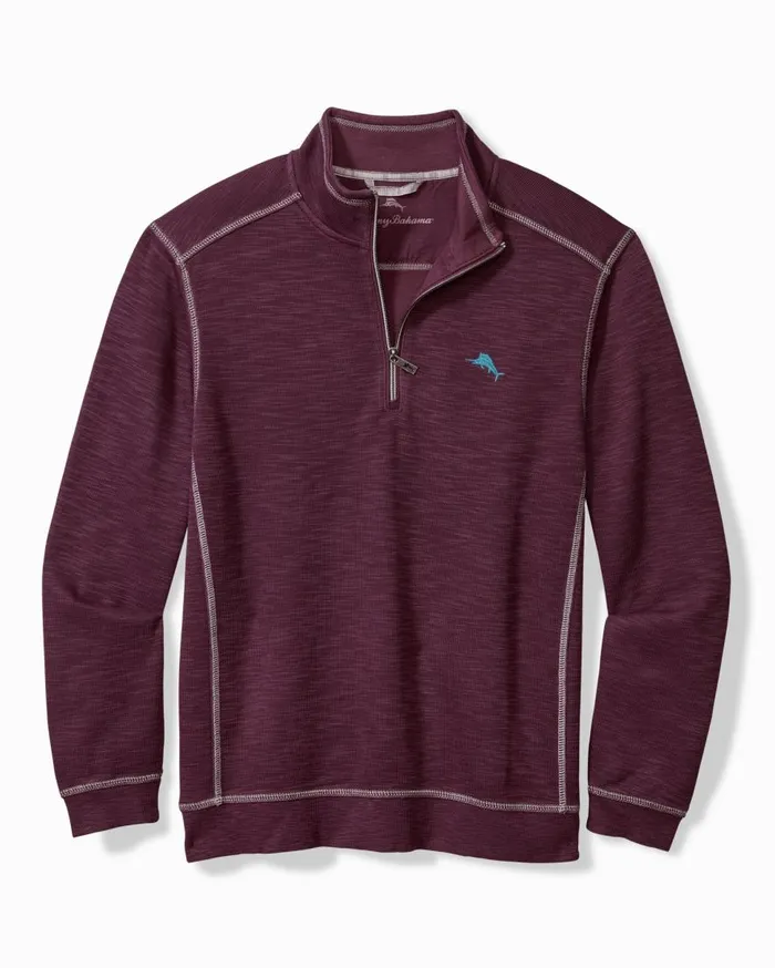 Tommy Bahama Sweatshirts Tobago Bay HalfZip Sweatshirt Blackberry Fizz 8211 Men