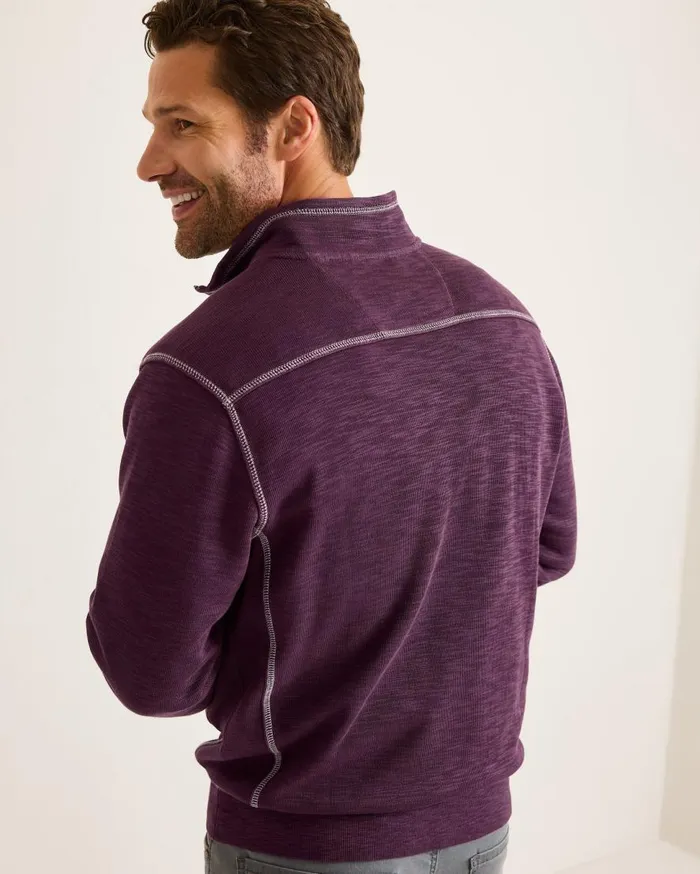 Tommy Bahama Sweatshirts Tobago Bay HalfZip Sweatshirt Blackberry Fizz 8211 Men
