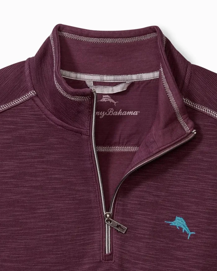 Tommy Bahama Sweatshirts Tobago Bay HalfZip Sweatshirt Blackberry Fizz 8211 Men