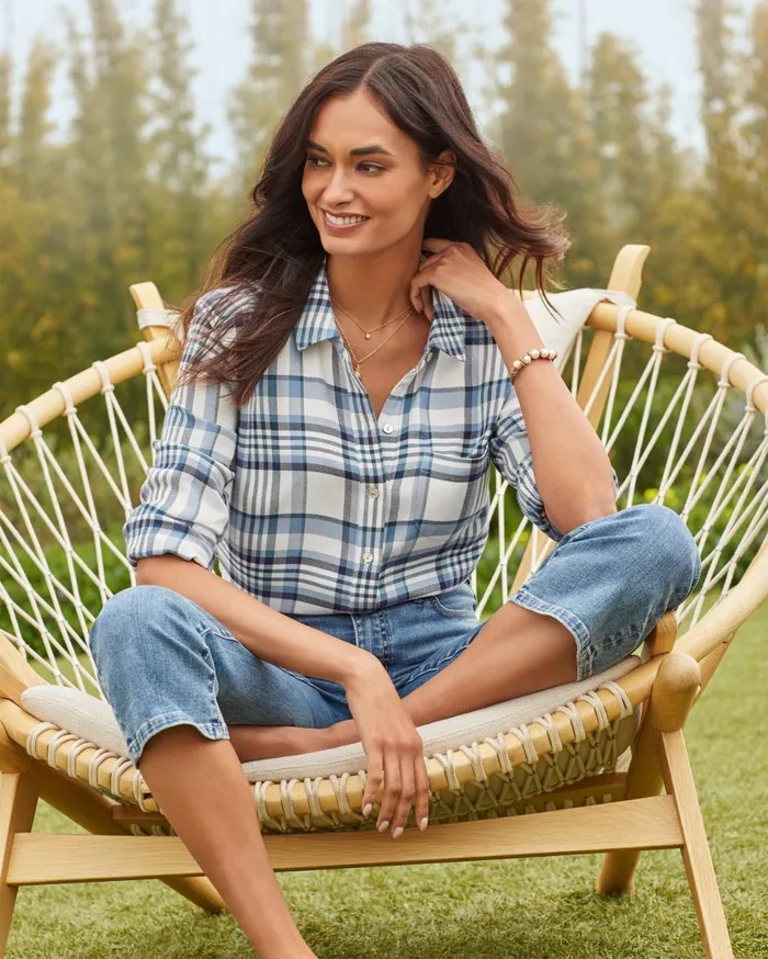 Tommy Bahama Tops and Shirts Breezy Shoreline Flannel Shirt Light Chambray 8211 Women Tommy Bahama Tops and Shirts Breezy Shoreline Flannel Shirt Light Chambray 8211 Women