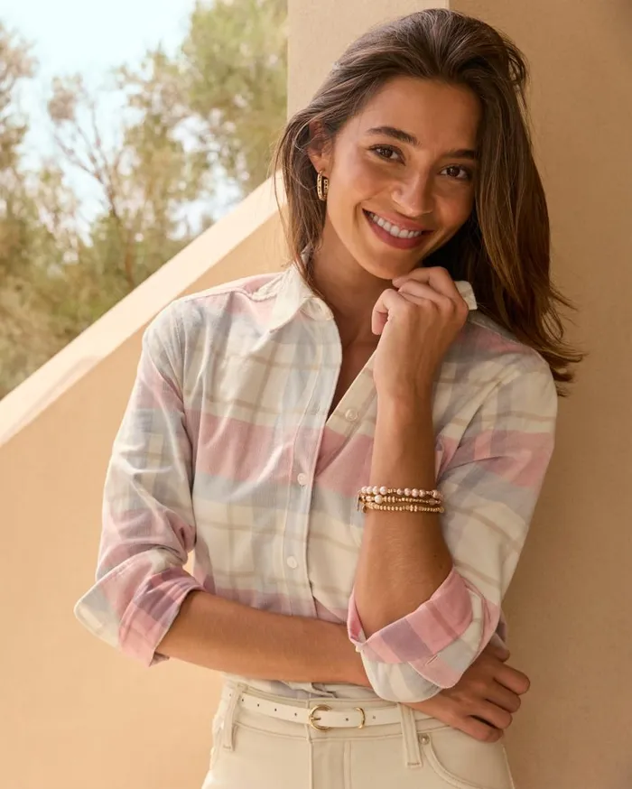 Tommy Bahama Tops and Shirts Seaport Way Cord Shirt Coconut 8211 Women