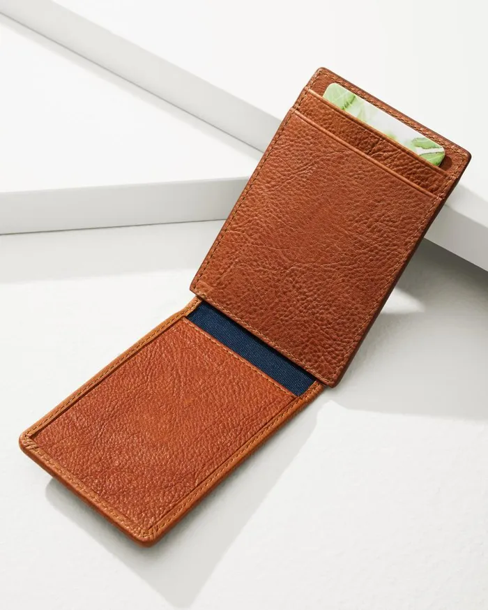 Tommy Bahama Wallets and Tech Accessories Crunch Wide Magnetic Wallet Tan 8211 Men