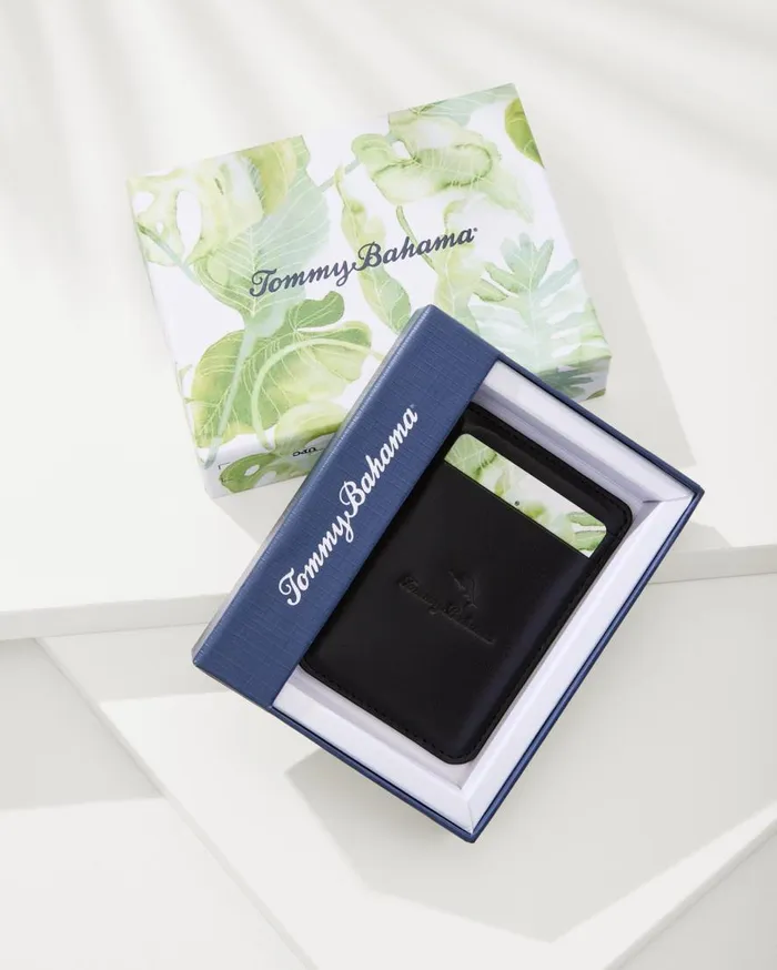 Tommy Bahama Wallets and Tech Accessories MagSafe Phone Wallet Black 8211 Men