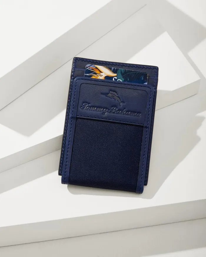 Tommy Bahama Wallets and Tech Accessories Wide Magnetic Wallet Navy 8211 Men