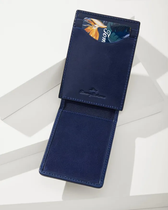 Tommy Bahama Wallets and Tech Accessories Wide Magnetic Wallet Navy 8211 Men