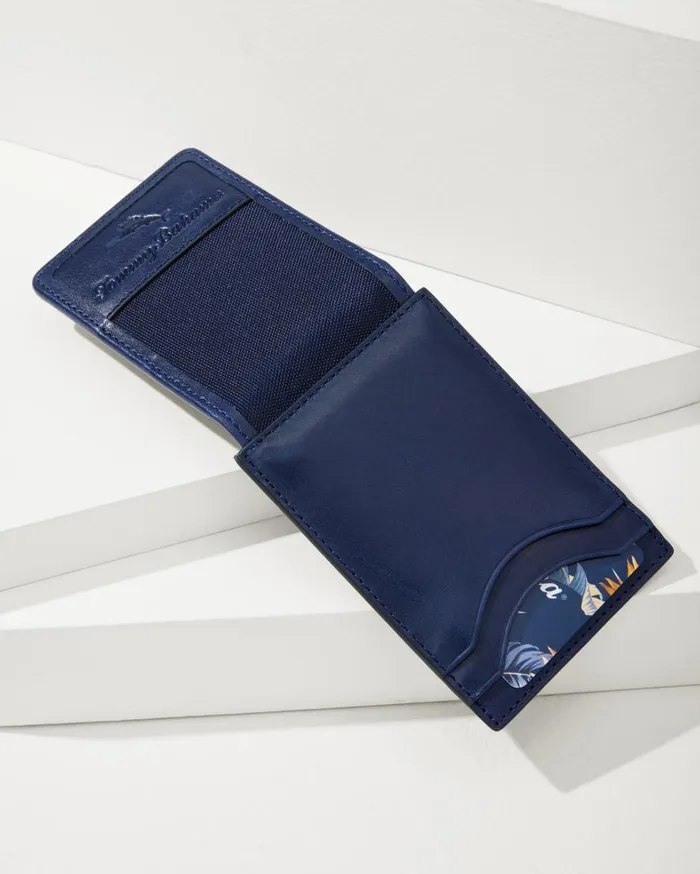 Tommy Bahama Wallets and Tech Accessories Wide Magnetic Wallet Navy 8211 Men