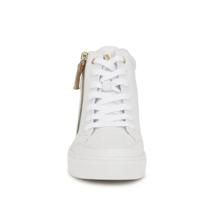 Tons High Top Hidden Wedge Sneakers White Women Nine West Flats Tons High Top Hidden Wedge Sneakers White Women Nine West Flats