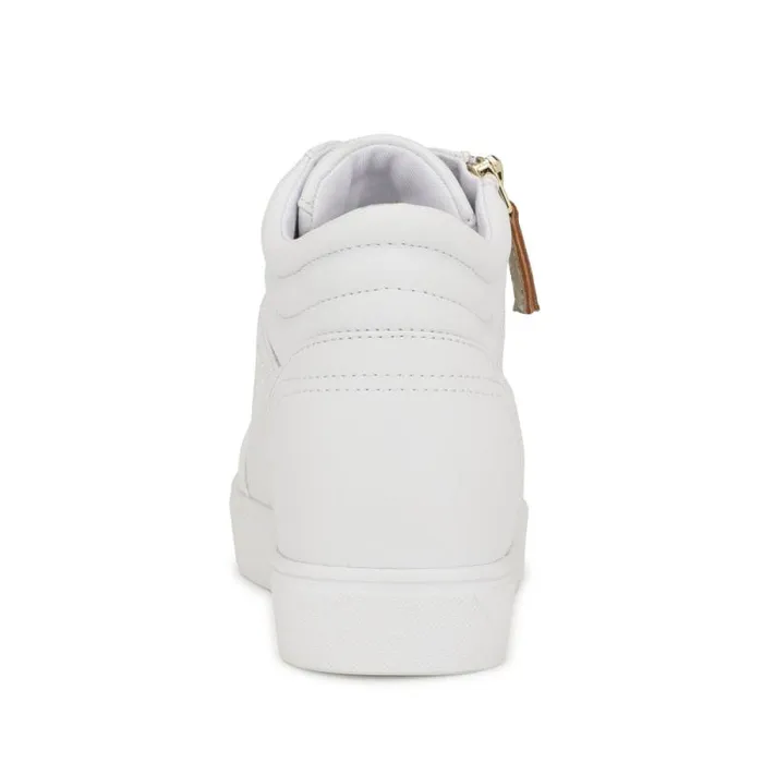 Tons High Top Hidden Wedge Sneakers White Women Nine West Flats Tons High Top Hidden Wedge Sneakers White Women Nine West Flats